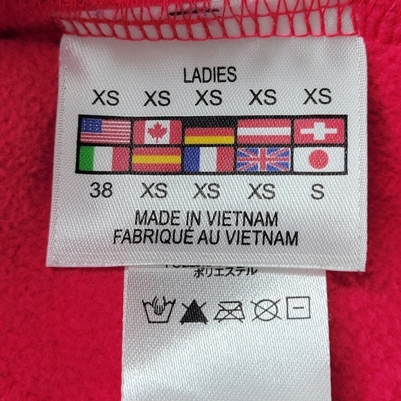 Spyder Core Sweater Jacket Size XS Full Front Zip Pockets Fleece Lined Dark Pink - Picture 8 of 14